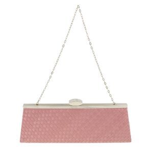Scheilan  Rose Fabric Weave Clutch/Shoulder Bag